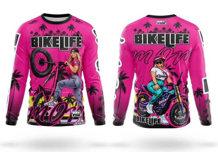 BikeLife Mom Jersey – Black & Pink (Pre-Order)